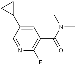 5-cyclopropyl-2-fluoro-N,N-dimethylnicotinamide Structure