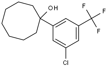 1-(3-chloro-5-(trifluoromethyl)phenyl)cyclooctanol Structure