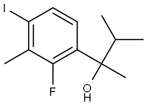 2-(2-fluoro-4-iodo-3-methylphenyl)-3-methylbutan-2-ol Structure