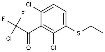 2-chloro-1-(2,6-dichloro-3-(ethylthio)phenyl)-2,2-difluoroethanone Structure