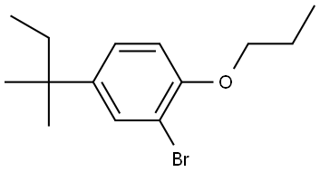 2-bromo-4-(tert-pentyl)-1-propoxybenzene Structure