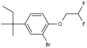 2-bromo-1-(2,2-difluoroethoxy)-4-(tert-pentyl)benzene Structure