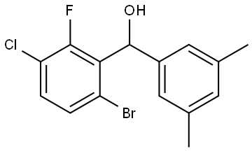 (6-bromo-3-chloro-2-fluorophenyl)(3,5-dimethylphenyl)methanol Structure