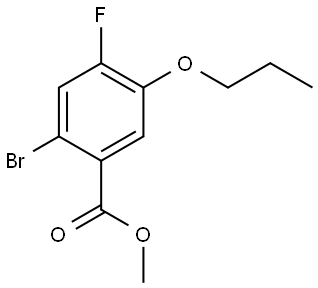 methyl 2-bromo-4-fluoro-5-propoxybenzoate Structure