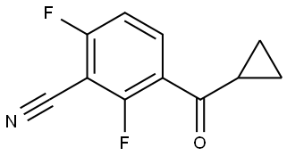 3-(cyclopropanecarbonyl)-2,6-difluorobenzonitrile Structure