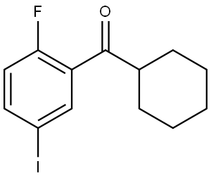 cyclohexyl(2-fluoro-5-iodophenyl)methanone 구조식 이미지