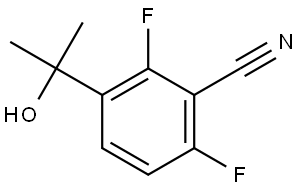 2,6-difluoro-3-(2-hydroxypropan-2-yl)benzonitrile Structure