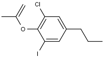 1-chloro-3-iodo-2-(prop-1-en-2-yloxy)-5-propylbenzene Structure