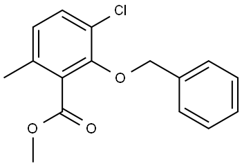 methyl 2-(benzyloxy)-3-chloro-6-methylbenzoate Structure