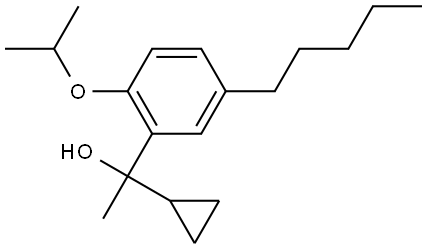 1-cyclopropyl-1-(2-isopropoxy-5-pentylphenyl)ethanol Structure