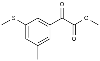 methyl 2-(3-methyl-5-(methylthio)phenyl)-2-oxoacetate Structure