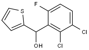 (2,3-dichloro-6-fluorophenyl)(thiophen-2-yl)methanol Structure