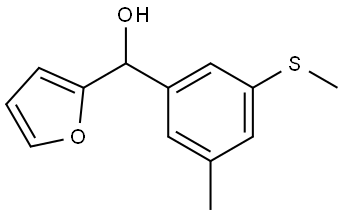 furan-2-yl(3-methyl-5-(methylthio)phenyl)methanol Structure