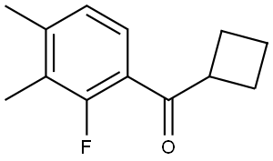 cyclobutyl(2-fluoro-3,4-dimethylphenyl)methanone Structure