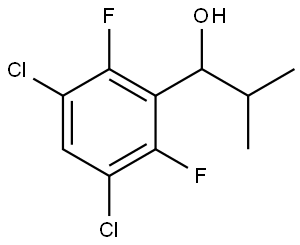 1-(3,5-dichloro-2,6-difluorophenyl)-2-methylpropan-1-ol Structure