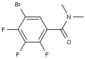 5-bromo-2,3,4-trifluoro-N,N-dimethylbenzamide Structure