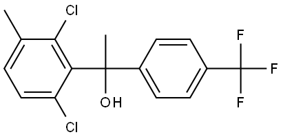 1-(2,6-dichloro-3-methylphenyl)-1-(4-(trifluoromethyl)phenyl)ethanol Structure