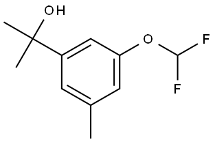 2-(3-(difluoromethoxy)-5-methylphenyl)propan-2-ol Structure