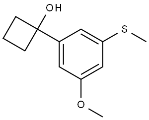 1-(3-methoxy-5-(methylthio)phenyl)cyclobutanol Structure