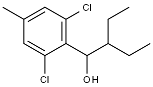 1-(2,6-dichloro-4-methylphenyl)-2-ethylbutan-1-ol Structure