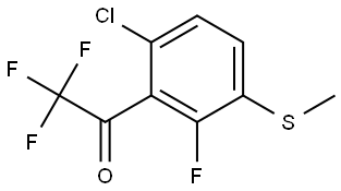 1-(6-chloro-2-fluoro-3-(methylthio)phenyl)-2,2,2-trifluoroethanone Structure