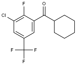 (3-chloro-2-fluoro-5-(trifluoromethyl)phenyl)(cyclohexyl)methanone Structure