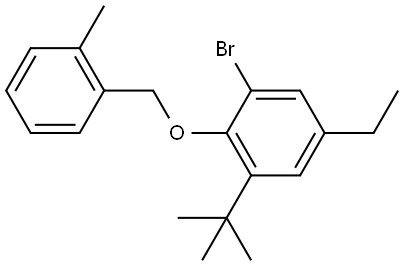 1-bromo-3-(tert-butyl)-5-ethyl-2-((2-methylbenzyl)oxy)benzene Structure