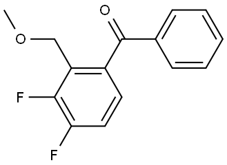 (3,4-difluoro-2-(methoxymethyl)phenyl)(phenyl)methanone Structure