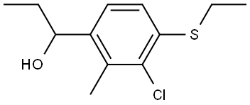 1-(3-chloro-4-(ethylthio)-2-methylphenyl)propan-1-ol Structure