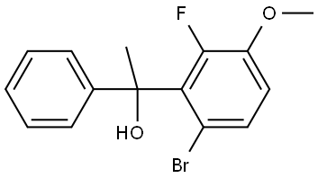 1-(6-bromo-2-fluoro-3-methoxyphenyl)-1-phenylethanol Structure