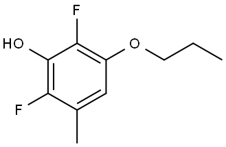 2,6-difluoro-3-methyl-5-propoxyphenol Structure