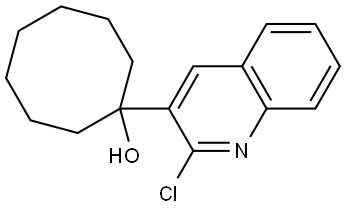 1-(2-chloroquinolin-3-yl)cyclooctanol Structure