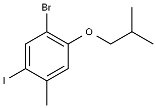 1-bromo-5-iodo-2-isobutoxy-4-methylbenzene Structure