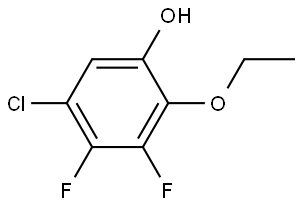 5-chloro-2-ethoxy-3,4-difluorophenol Structure