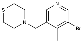 4-((5-bromo-4-methylpyridin-3-yl)methyl)thiomorpholine Structure