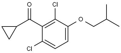 cyclopropyl(2,6-dichloro-3-isobutoxyphenyl)methanone Structure