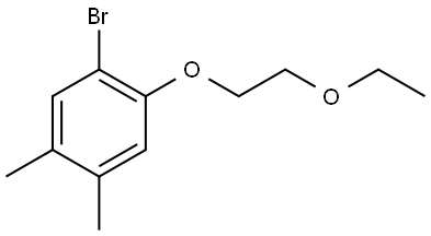 1-bromo-2-(2-ethoxyethoxy)-4,5-dimethylbenzene Structure