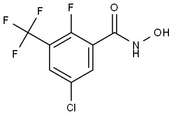 5-chloro-2-fluoro-N-hydroxy-3-(trifluoromethyl)benzamide Structure