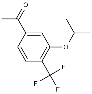 1-(3-isopropoxy-4-(trifluoromethyl)phenyl)ethanone Structure