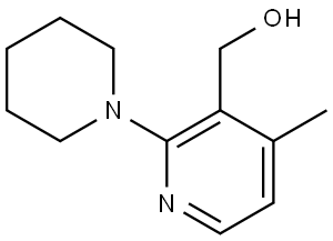 (4-methyl-2-(piperidin-1-yl)pyridin-3-yl)methanol Structure