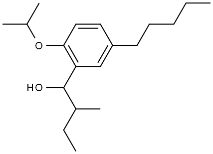 1-(2-isopropoxy-5-pentylphenyl)-2-methylbutan-1-ol Structure