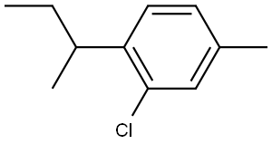 1-(sec-butyl)-2-chloro-4-methylbenzene Structure