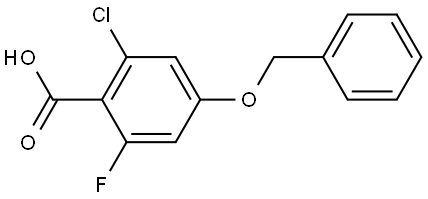 4-(benzyloxy)-2-chloro-6-fluorobenzoic acid Structure