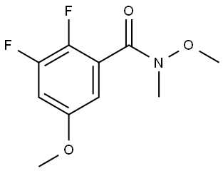 2,3-difluoro-N,5-dimethoxy-N-methylbenzamide Structure