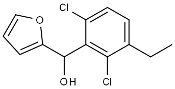 (2,6-dichloro-3-ethylphenyl)(furan-2-yl)methanol Structure