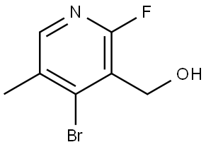 (4-bromo-2-fluoro-5-methylpyridin-3-yl)methanol Structure