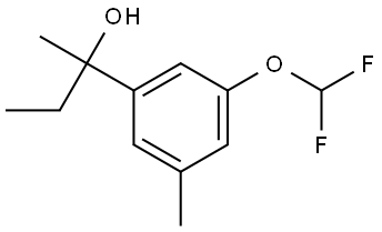 2-(3-(difluoromethoxy)-5-methylphenyl)butan-2-ol Structure