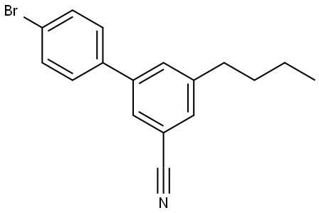 4'-bromo-5-butyl-[1,1'-biphenyl]-3-carbonitrile Structure