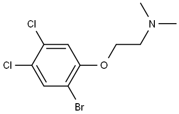 2-(2-bromo-4,5-dichlorophenoxy)-N,N-dimethylethanamine Structure