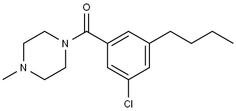 (3-butyl-5-chlorophenyl)(4-methylpiperazin-1-yl)methanone Structure